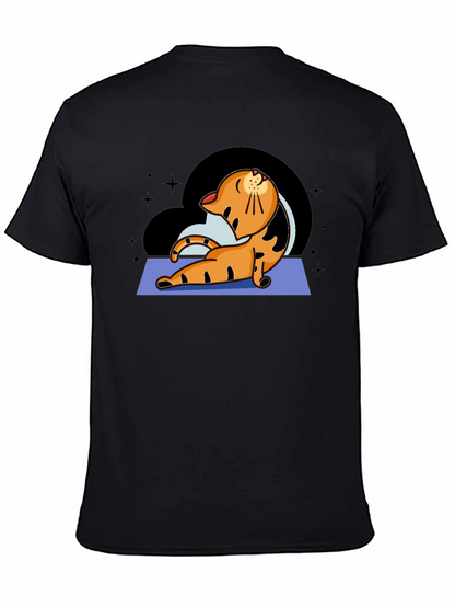 Yoga Cat Graphic T-Shirt