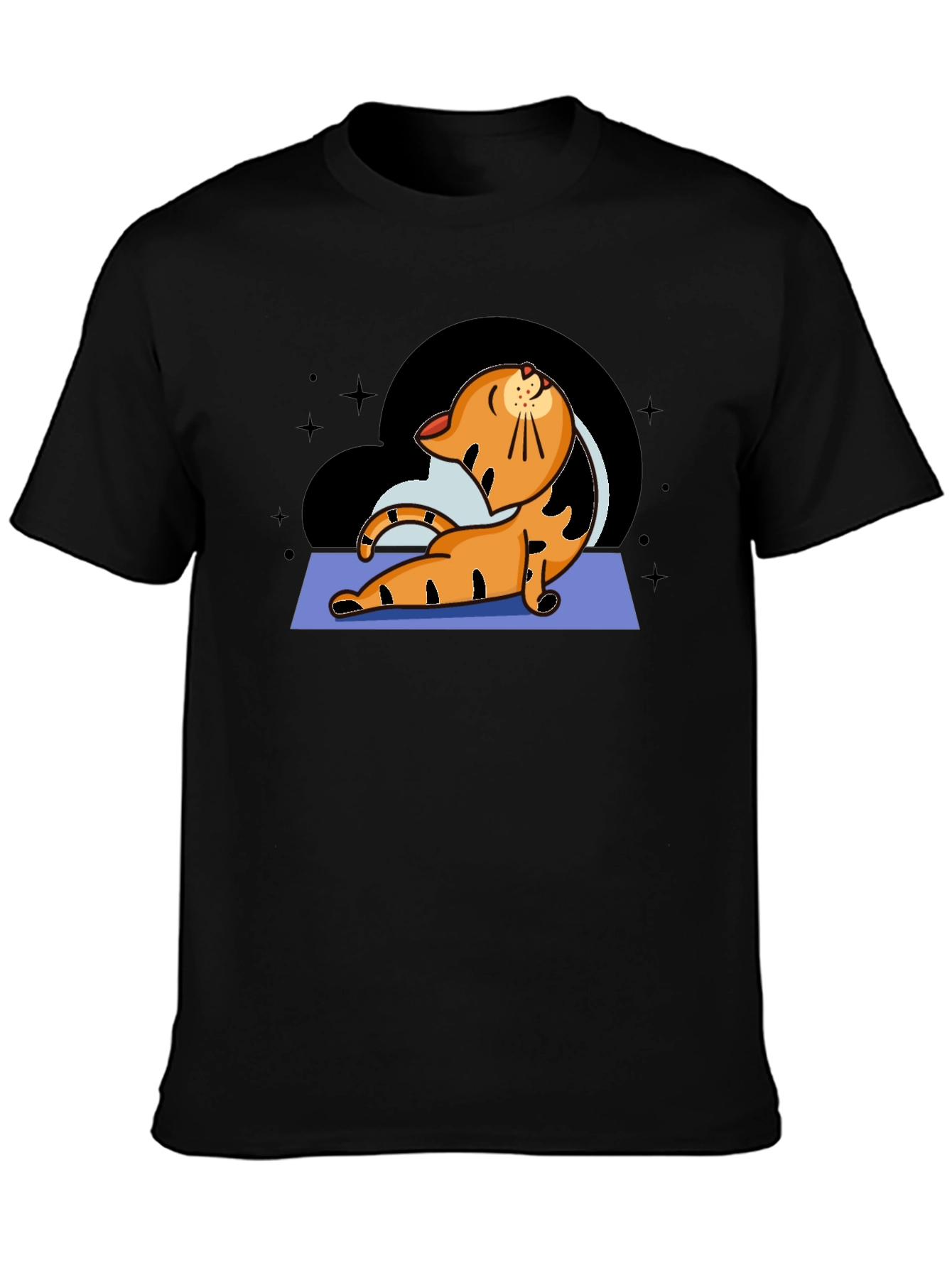 Yoga Cat Graphic T-Shirt