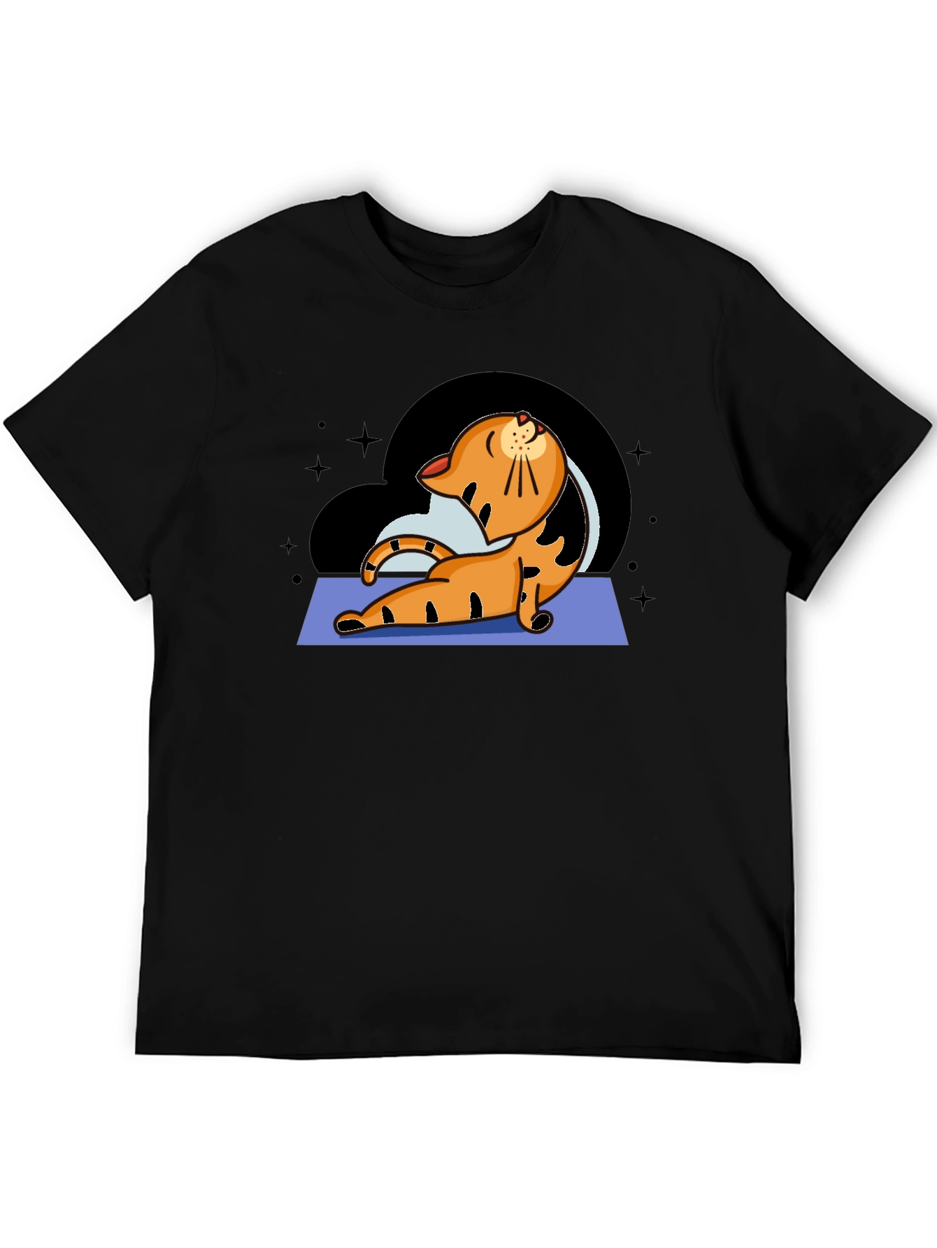 Yoga Cat Graphic T-Shirt
