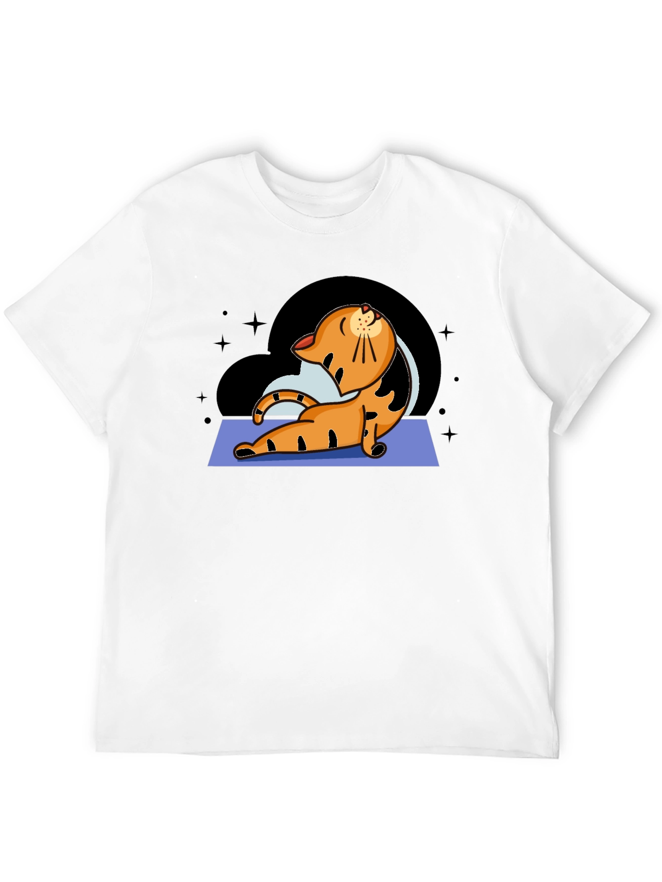 Yoga Cat Graphic T-Shirt
