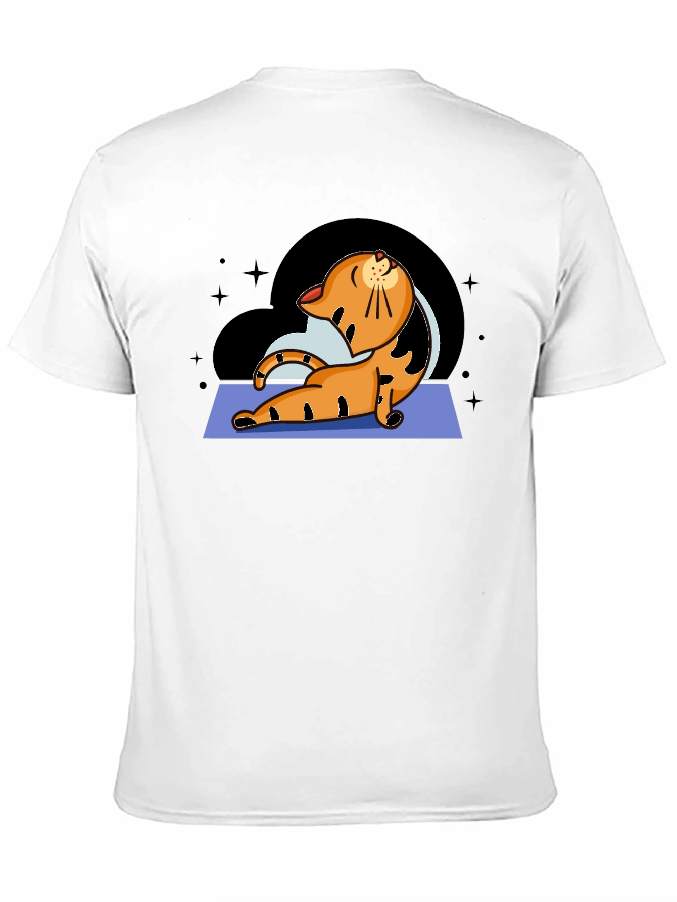 Yoga Cat Graphic T-Shirt