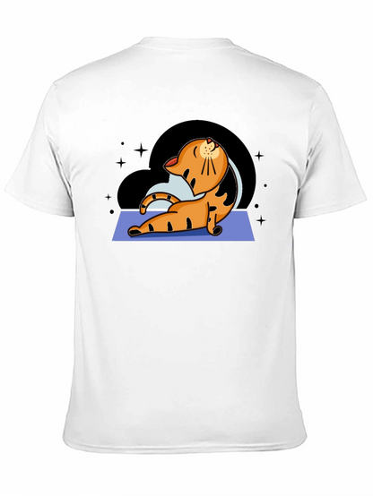 Yoga Cat Graphic T-Shirt