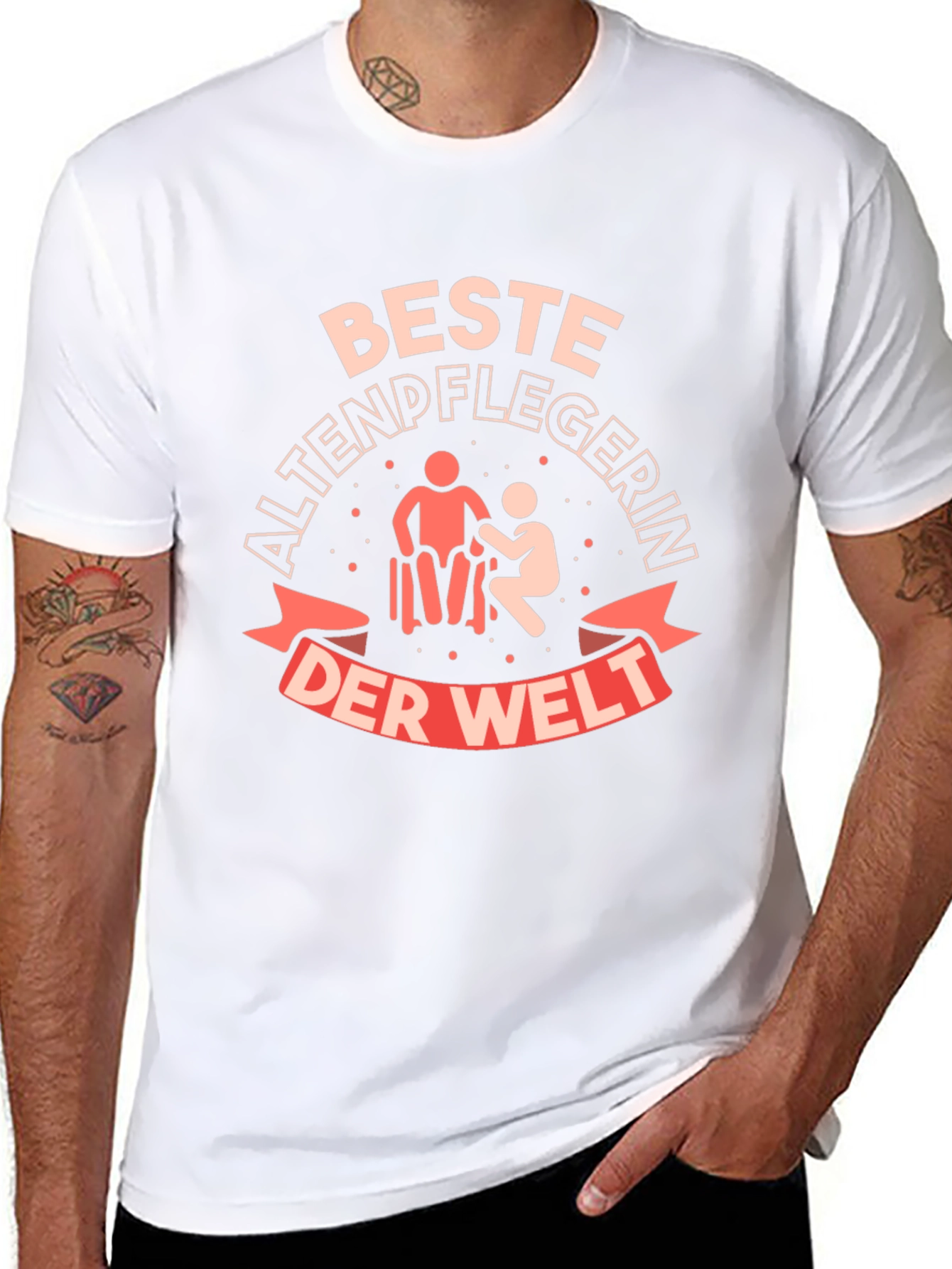 Best Caregiver T-Shirt - Black Cotton