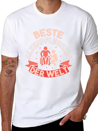 Best Caregiver T-Shirt - Black Cotton