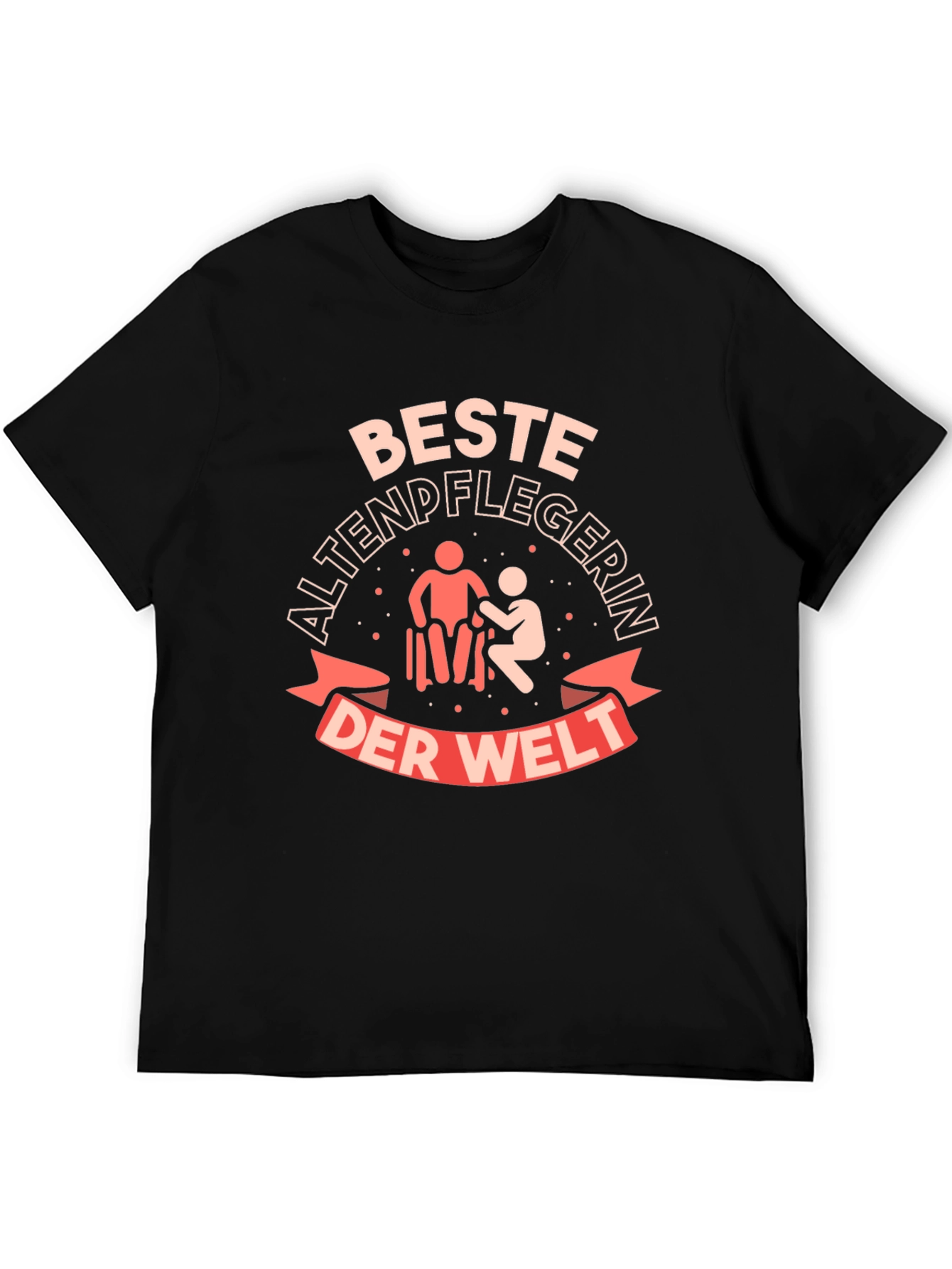 Best Caregiver T-Shirt - Black Cotton