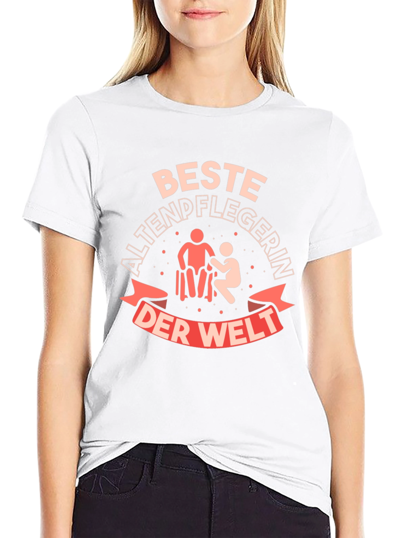 Best Caregiver T-Shirt - Black Cotton