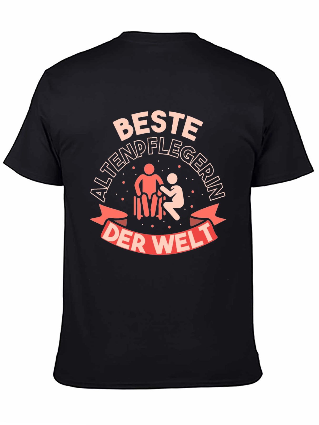 Best Caregiver T-Shirt - Black Cotton