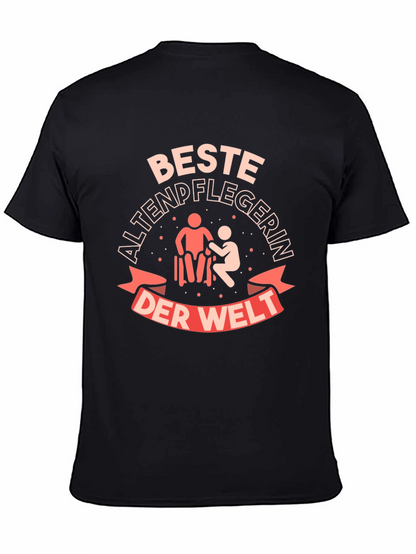 Best Caregiver T-Shirt - Black Cotton