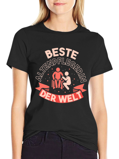 Best Caregiver T-Shirt - Black Cotton