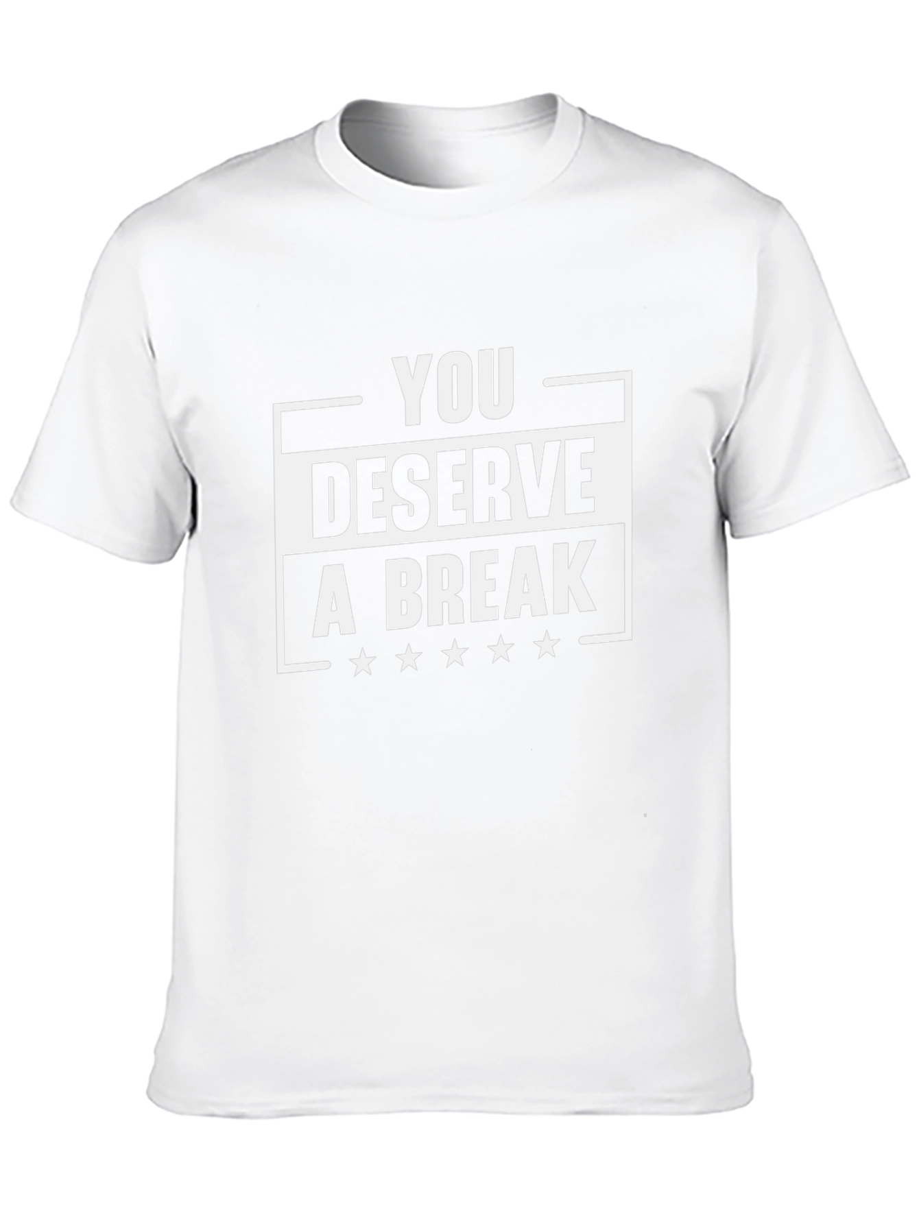 You Deserve A Break Black Graphic Tee