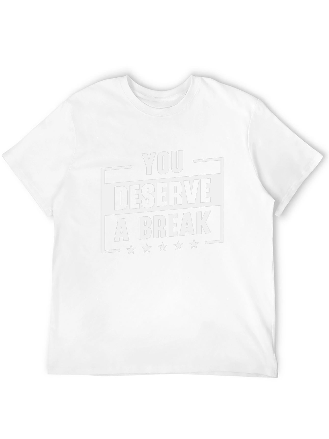 You Deserve A Break Black Graphic Tee