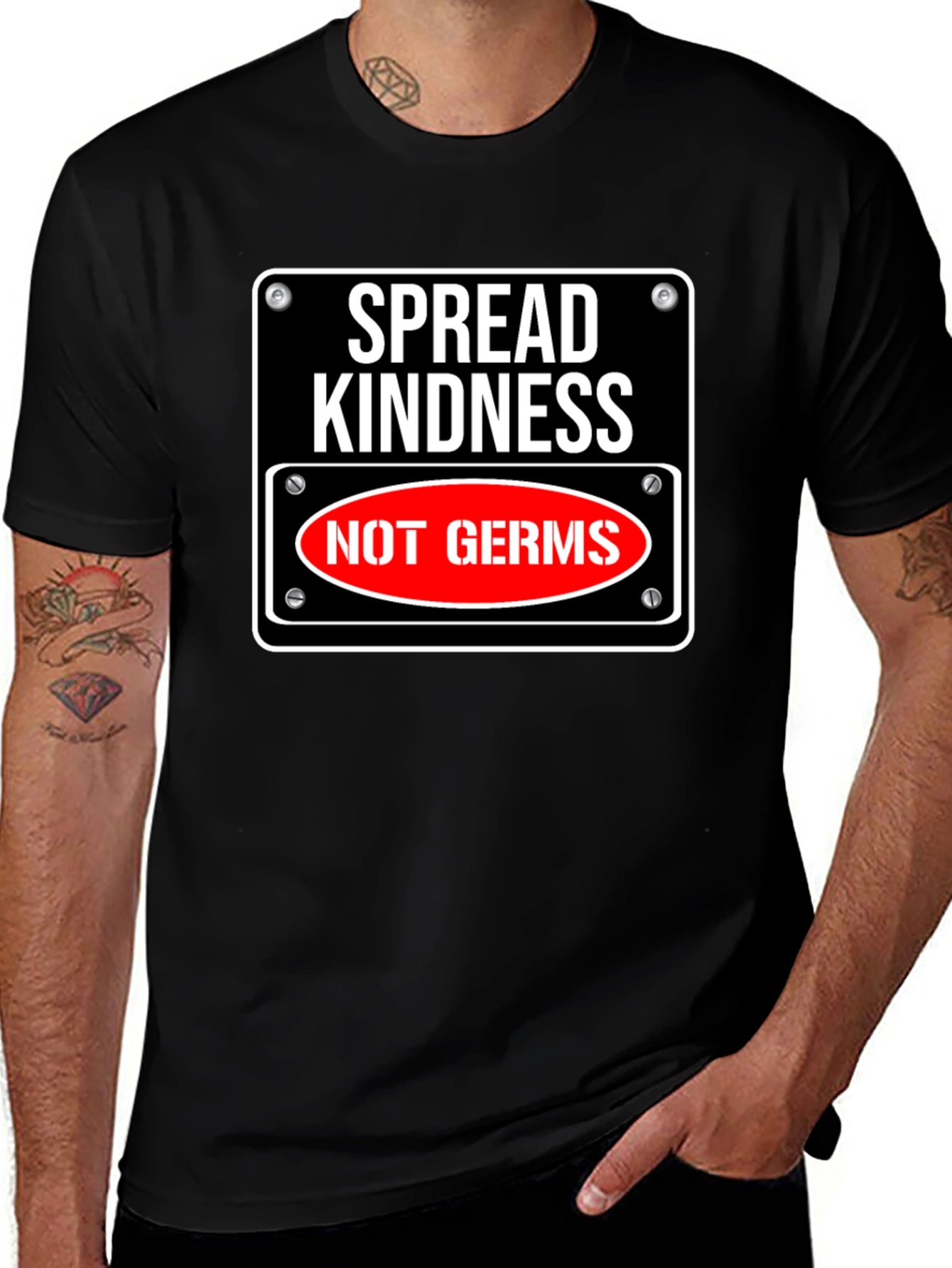 Spread Kindness Not Germs Graphic Tee