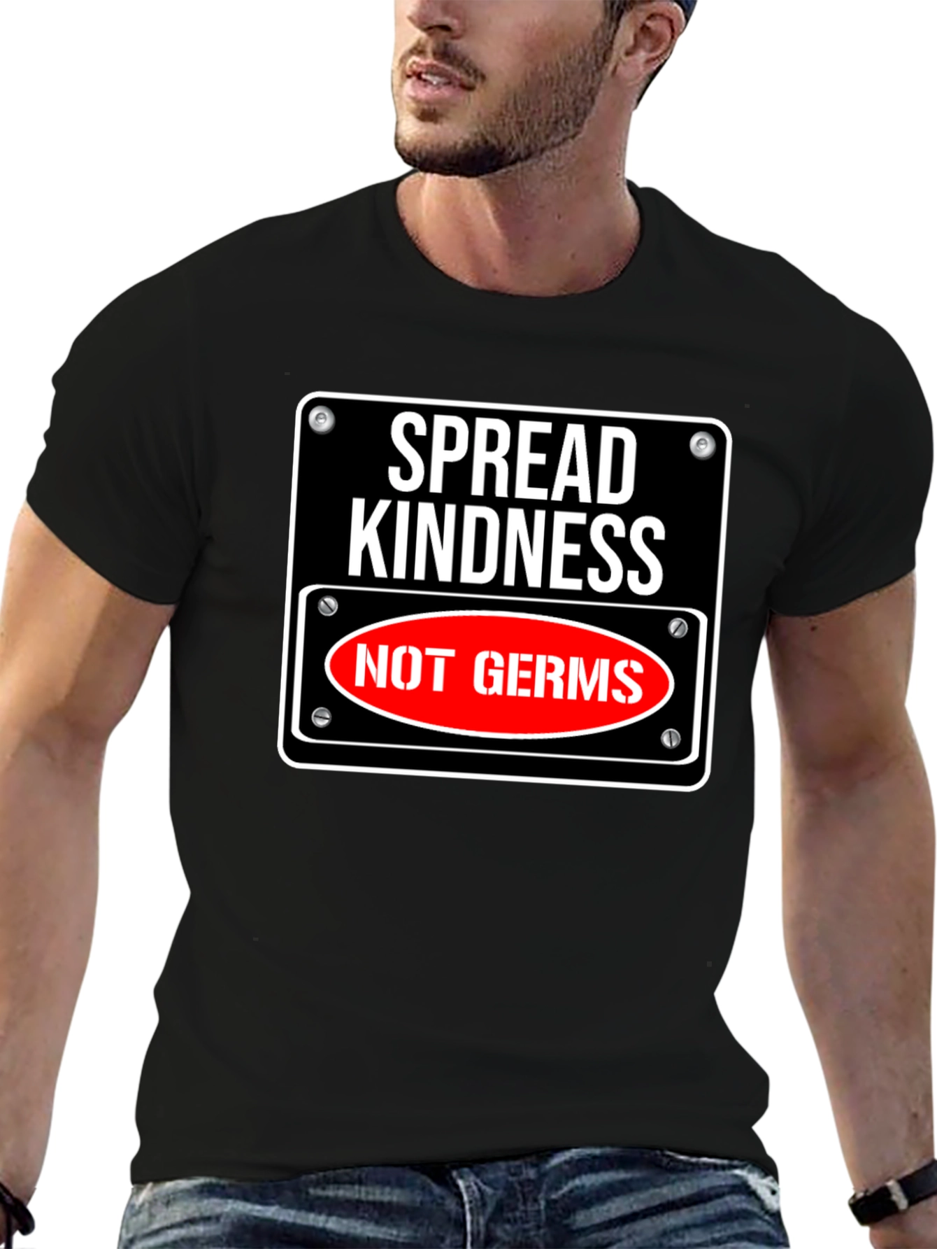Spread Kindness Not Germs Graphic Tee