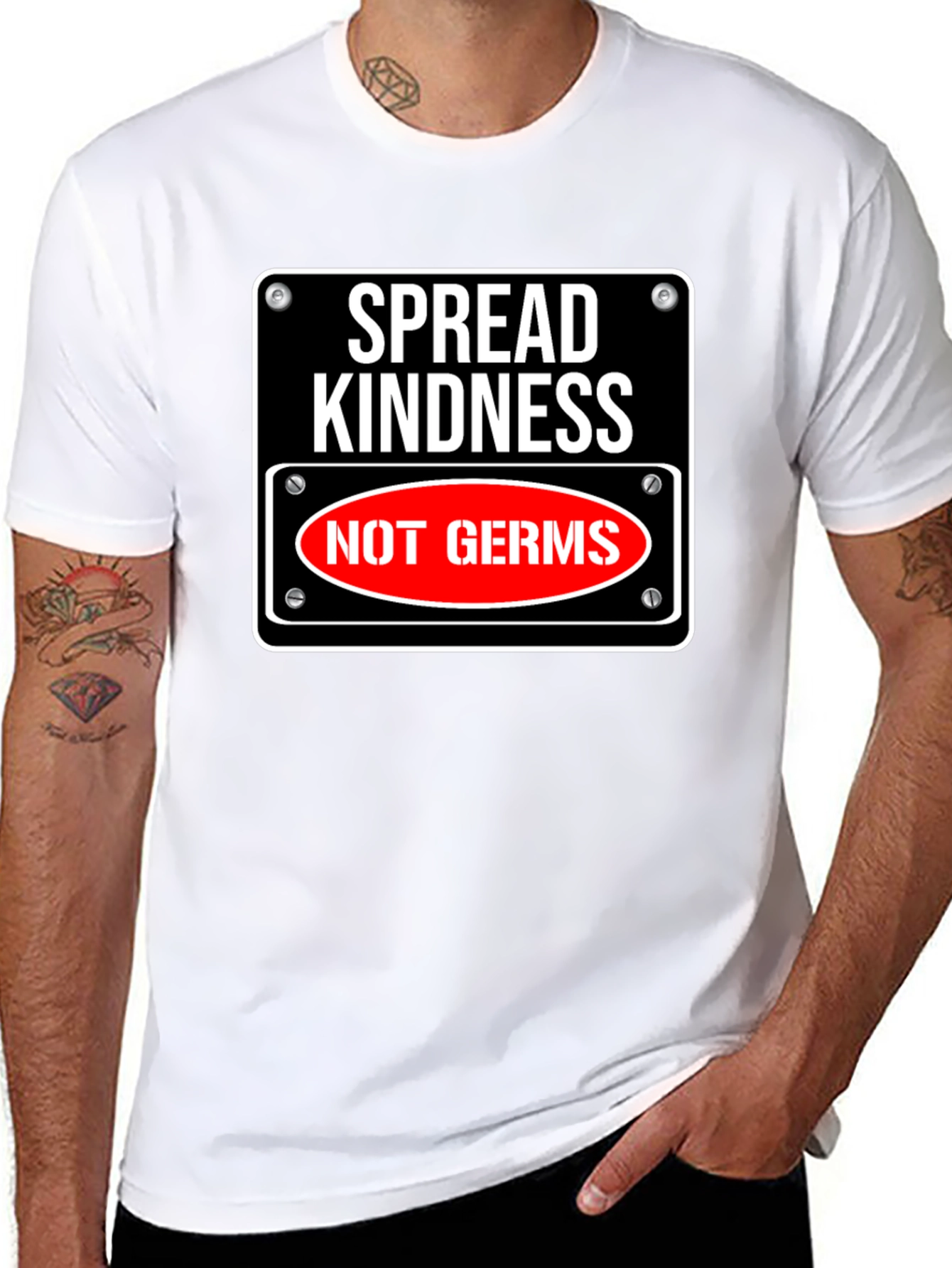 Spread Kindness Not Germs Graphic Tee