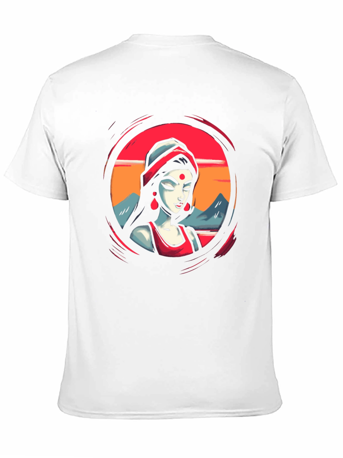 Vibrant Woman Graphic Black T-Shirt