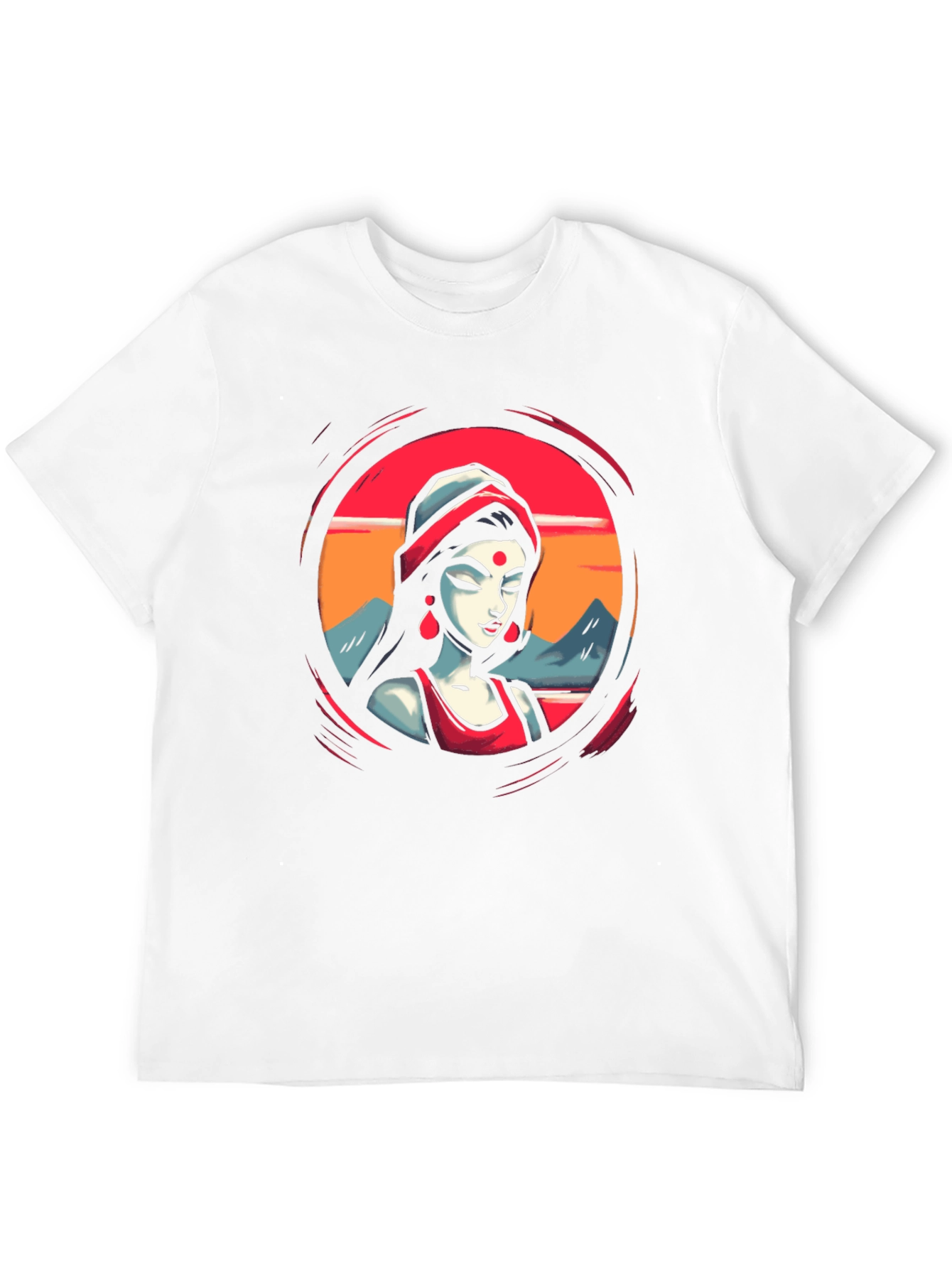 Vibrant Woman Graphic Black T-Shirt