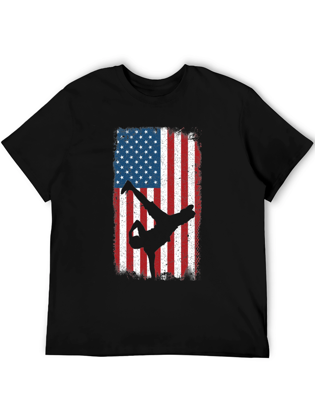 American Flag Breakdancer Graphic Tee