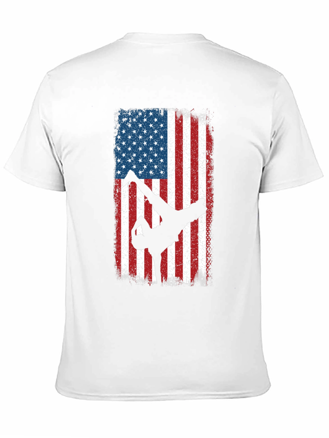 American Flag Breakdancer Graphic Tee