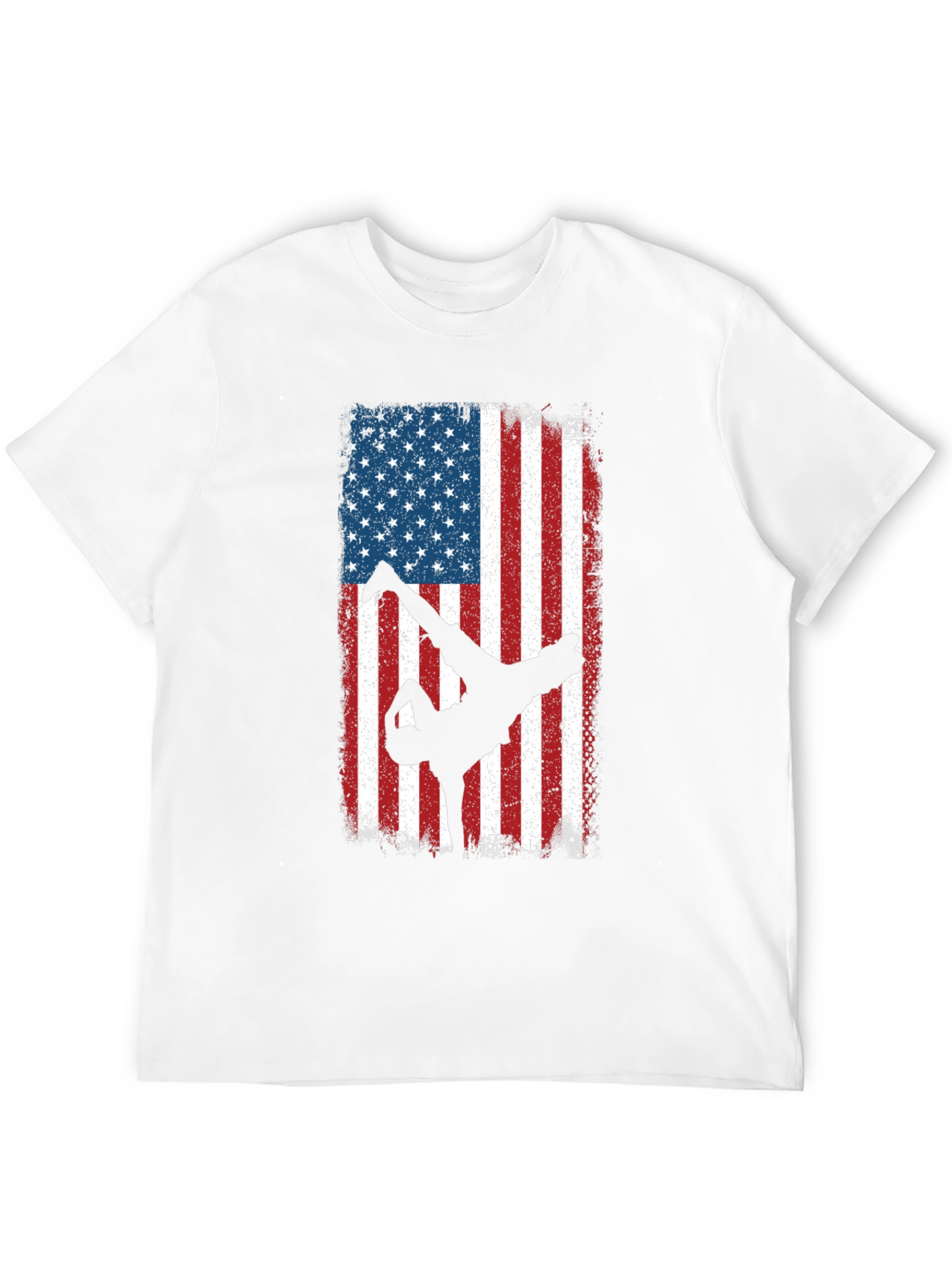 American Flag Breakdancer Graphic Tee