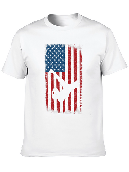 American Flag Breakdancer Graphic Tee