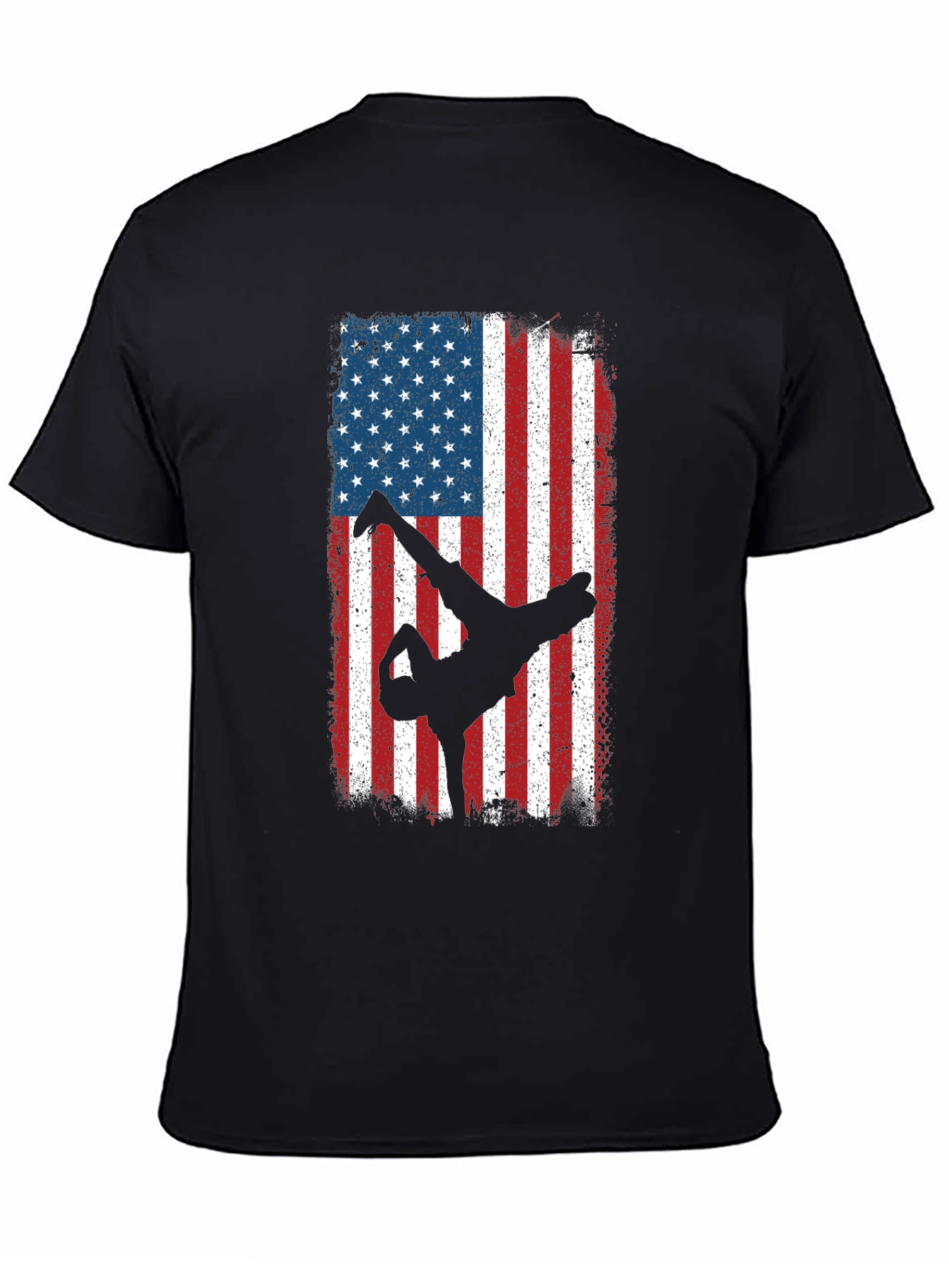 American Flag Breakdancer Graphic Tee