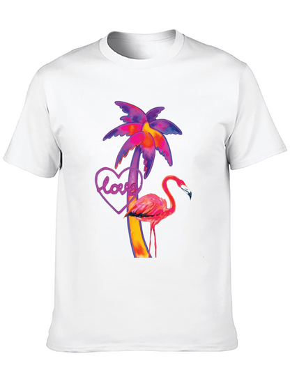 Tropical Flamingo Love T-Shirt