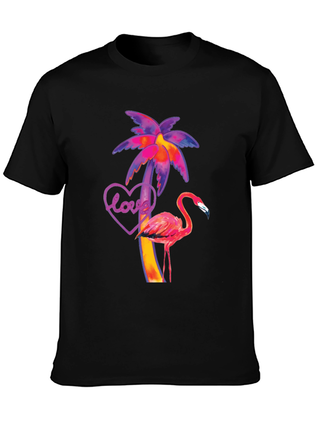 Tropical Flamingo Love T-Shirt
