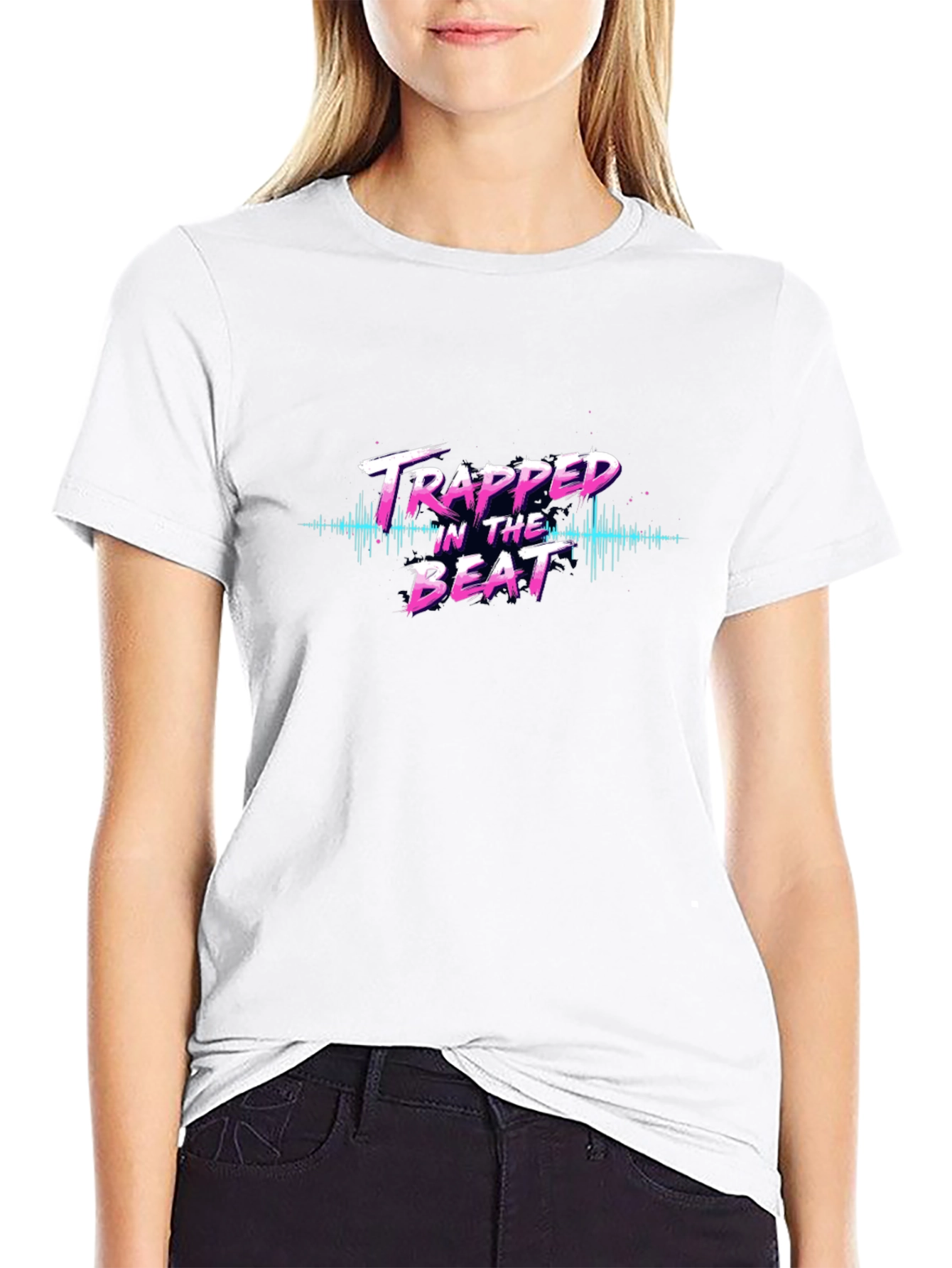 Trapped in the Beat Graphic Tee - Black