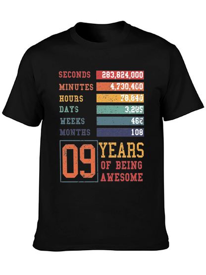 9th Birthday Awesome T-Shirt