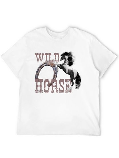 Wild Horse Graphic Tee - Black Unisex T-Shirt