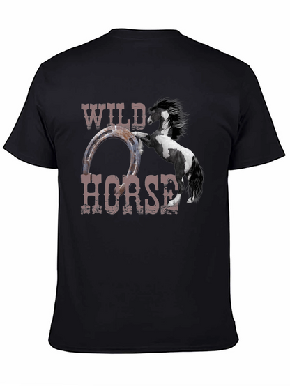 Wild Horse Graphic Tee - Black Unisex T-Shirt