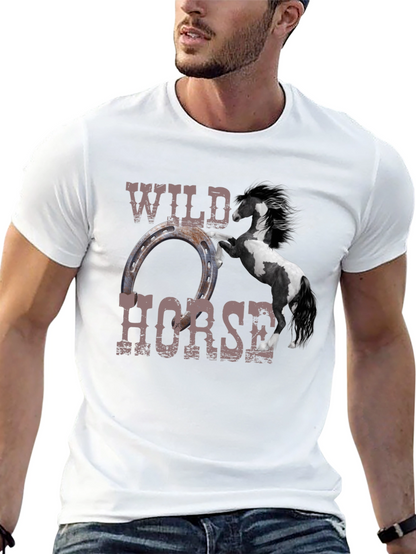 Wild Horse Graphic Tee - Black Unisex T-Shirt