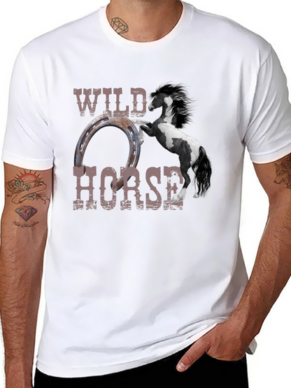 Wild Horse Graphic Tee - Black Unisex T-Shirt