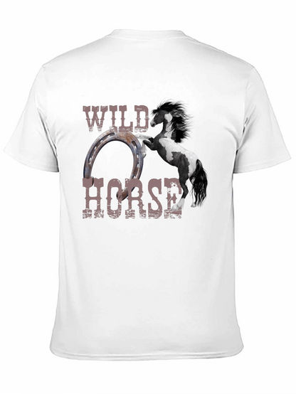 Wild Horse Graphic Tee - Black Unisex T-Shirt
