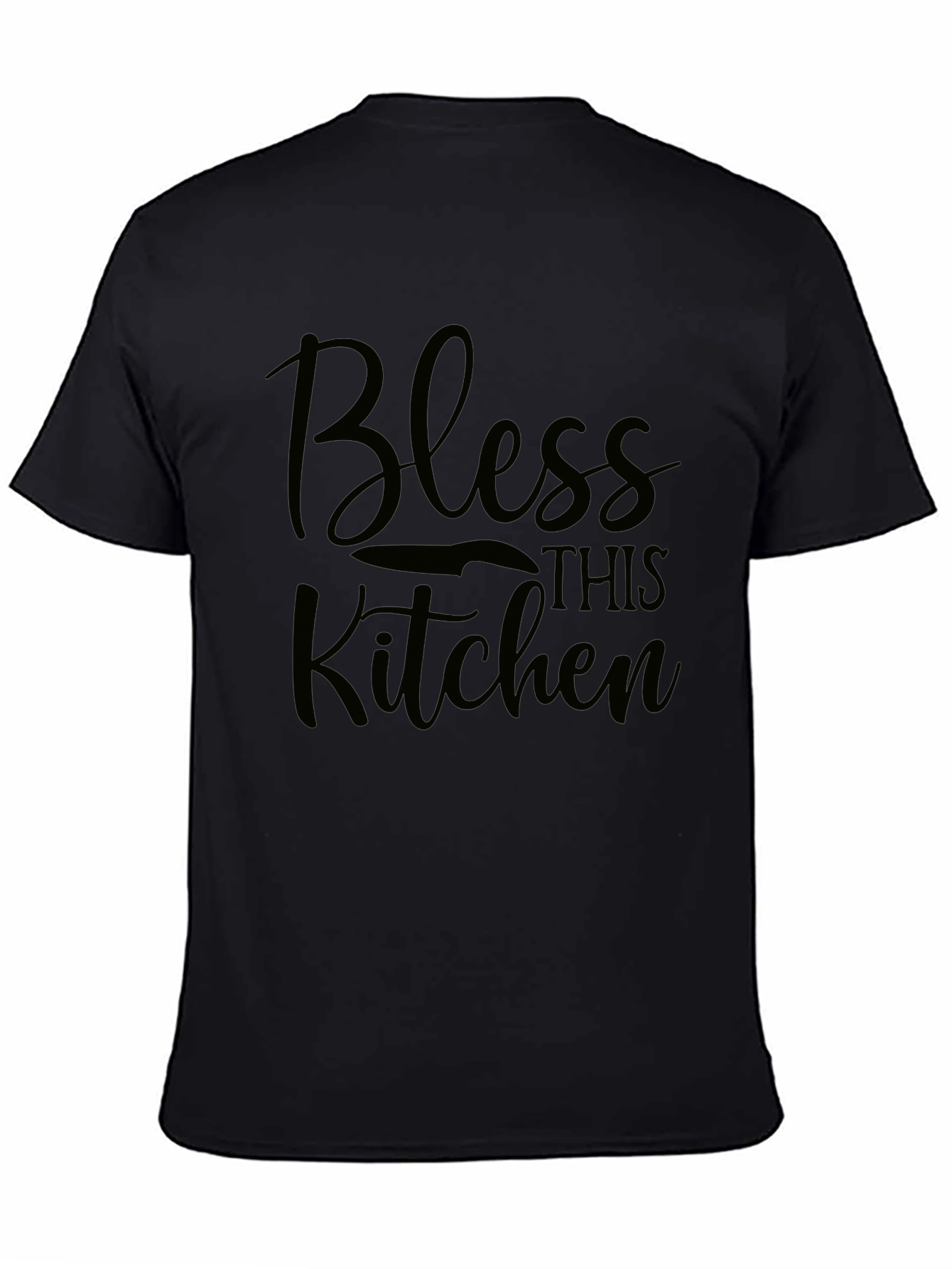 Bless This Kitchen Black T-Shirt