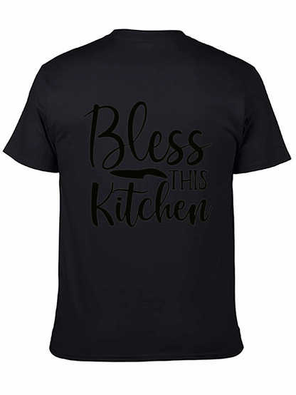 Bless This Kitchen Black T-Shirt