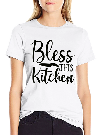 Bless This Kitchen Black T-Shirt