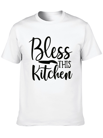 Bless This Kitchen Black T-Shirt
