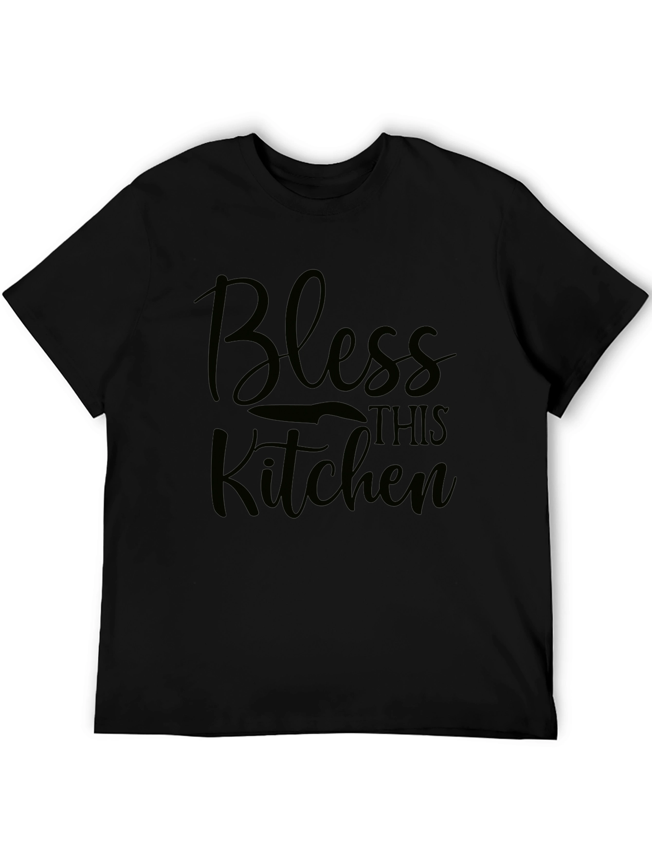 Bless This Kitchen Black T-Shirt