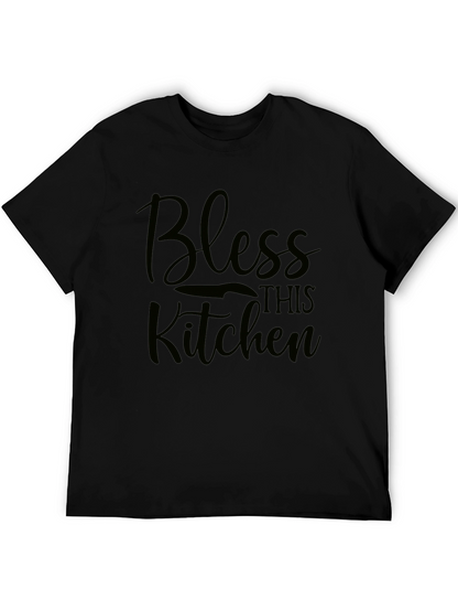 Bless This Kitchen Black T-Shirt