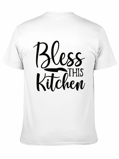 Bless This Kitchen Black T-Shirt