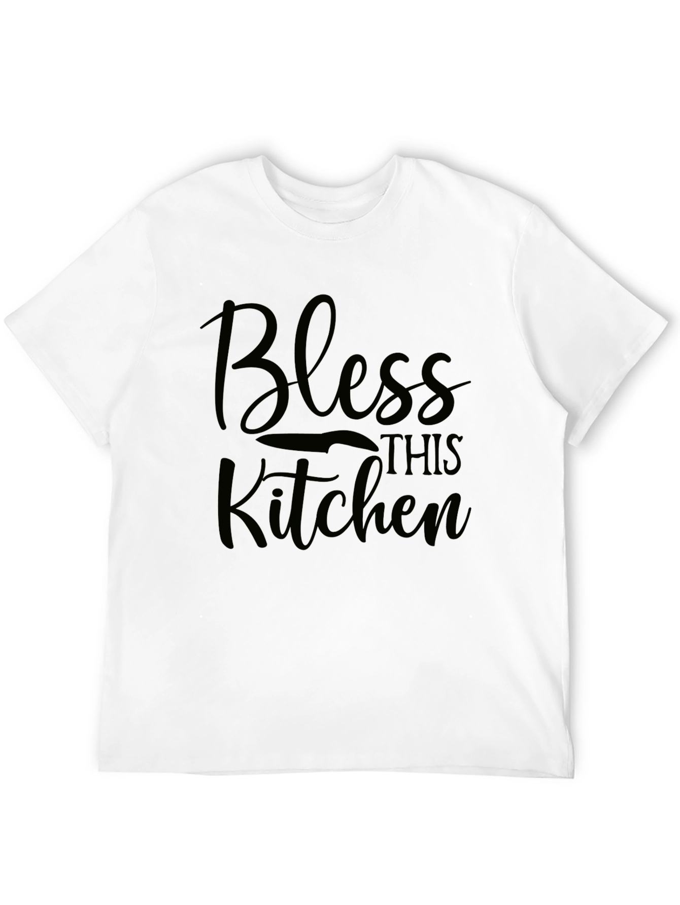 Bless This Kitchen Black T-Shirt
