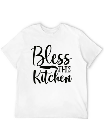 Bless This Kitchen Black T-Shirt