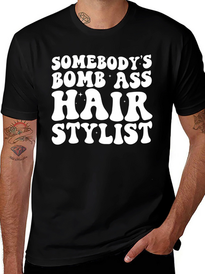 Bomb Ass Hair Stylist Graphic Tee