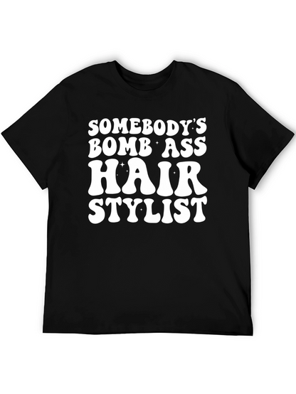 Bomb Ass Hair Stylist Graphic Tee