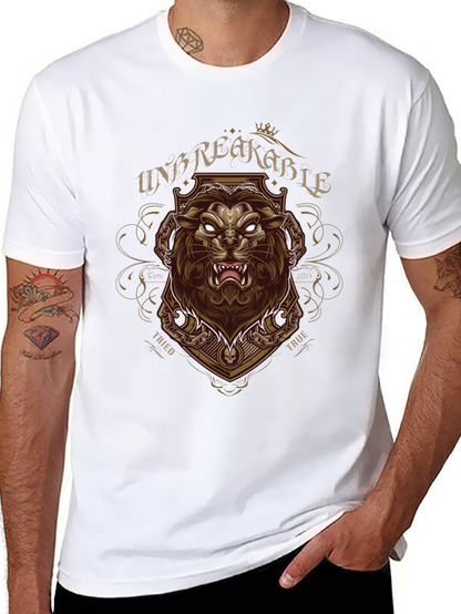 Unbreakable Lion Graphic Tee - Bold Streetwear