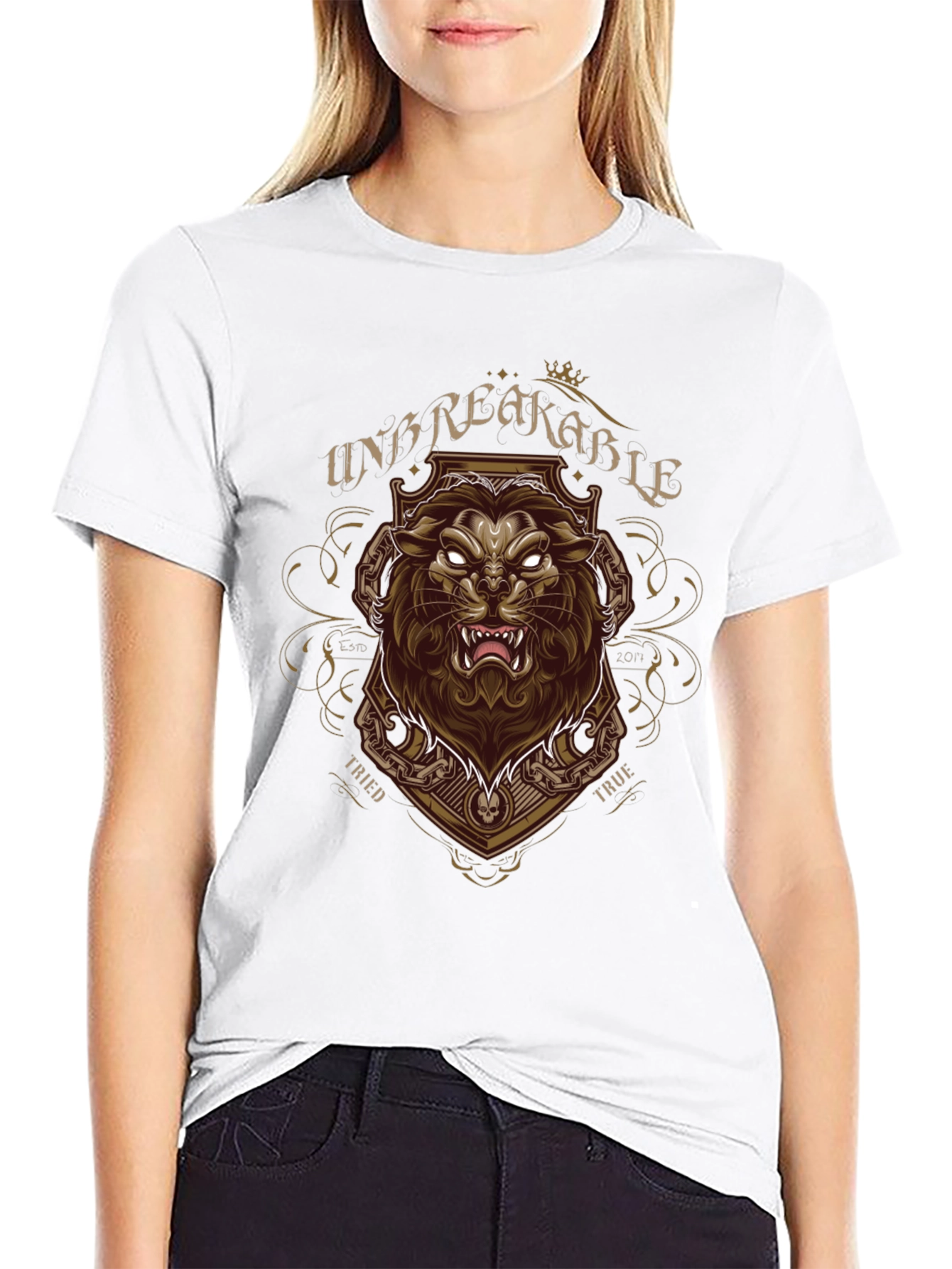Unbreakable Lion Graphic Tee - Bold Streetwear