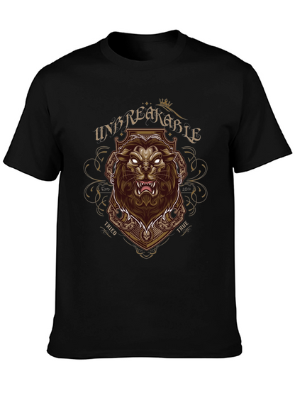 Unbreakable Lion Graphic Tee - Bold Streetwear