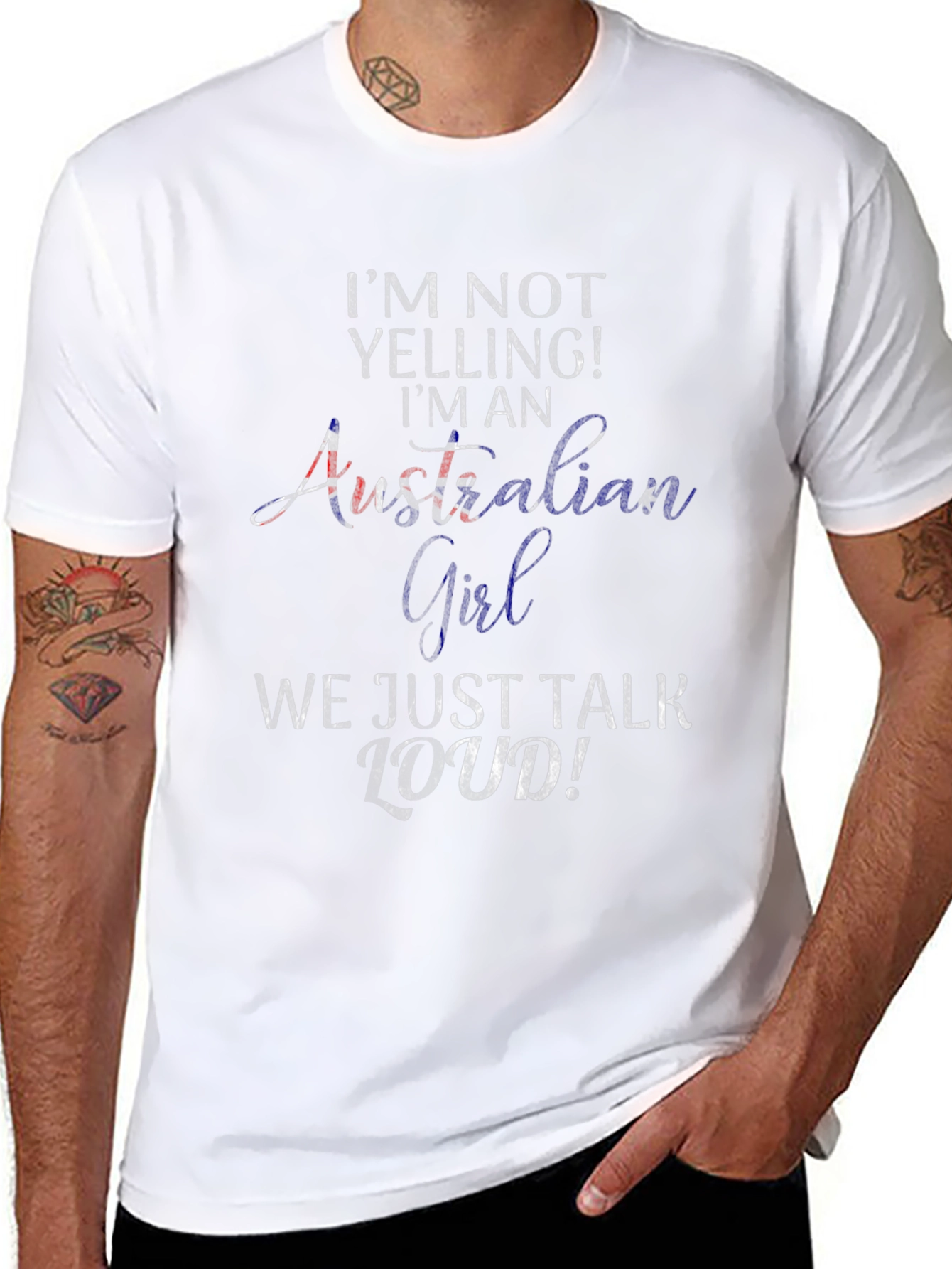 Australian Girl Loud T-Shirt Novelty