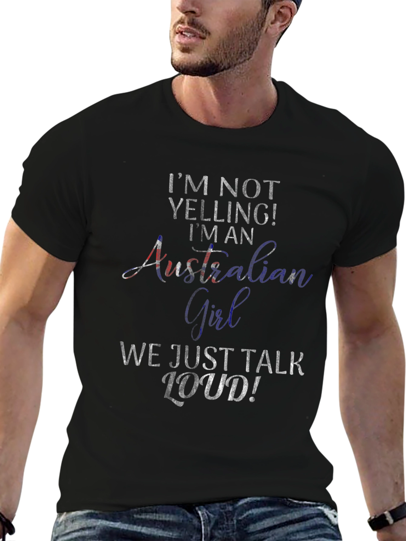 Australian Girl Loud T-Shirt Novelty
